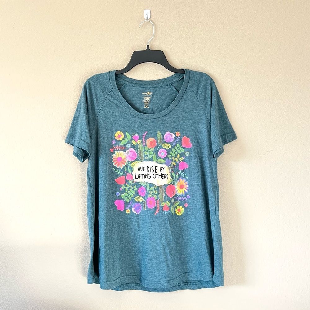 Natural Life Soft Floral Inspirational T Shirt
